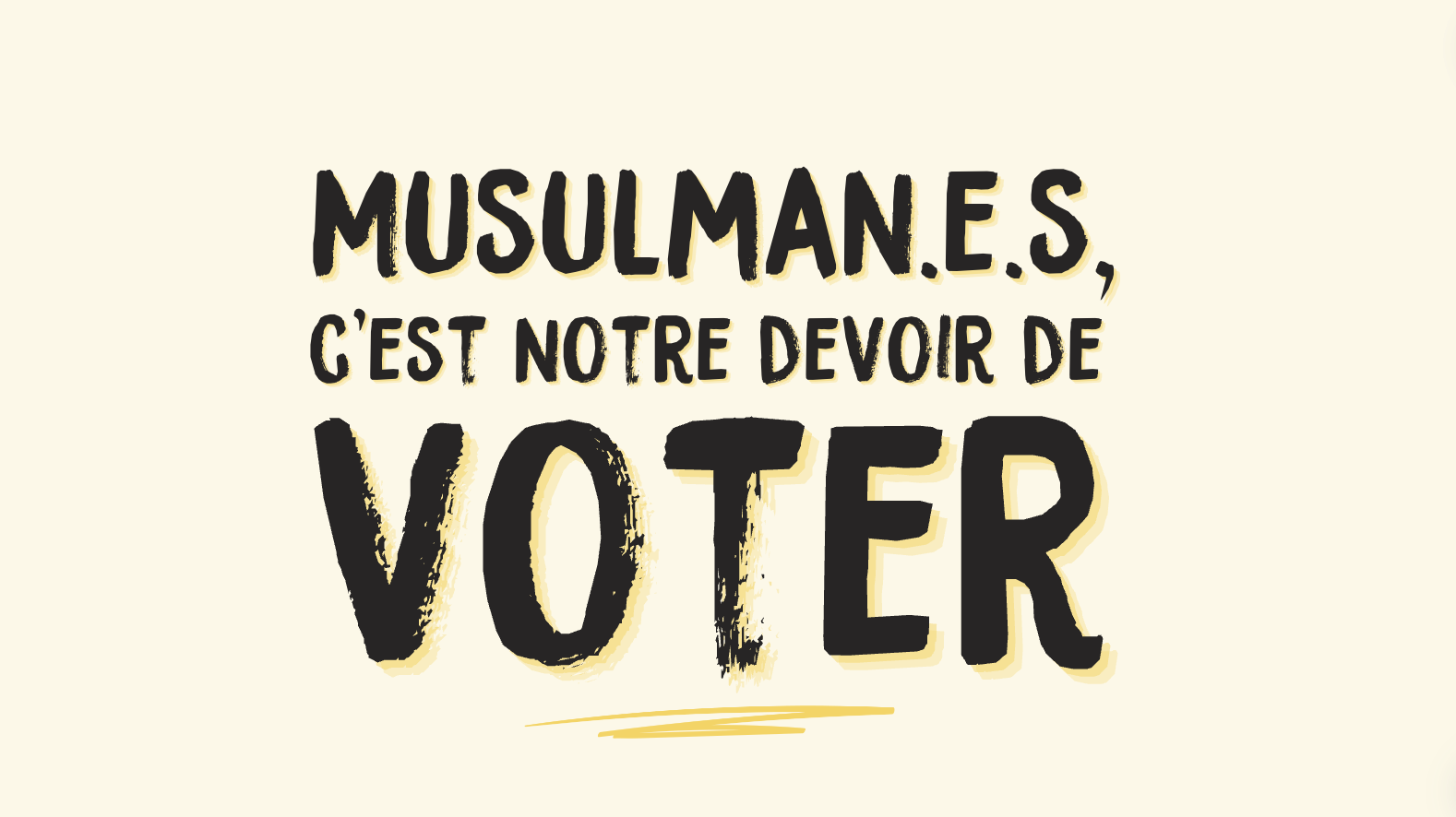 Musulman.e.s c’est notre devoir de voter !